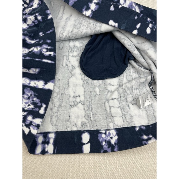 Ellen Tracy Mood Indigo Tie Dye Womens Pima Cotton Stretch T-Shirt Dress Size XL - Picture 11 of 14